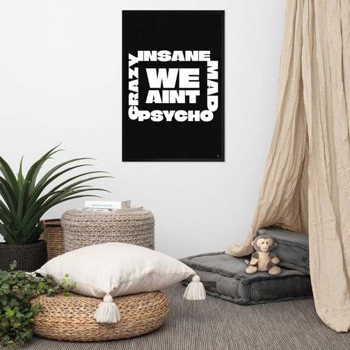 Color: Black; Size: 24″×36″;