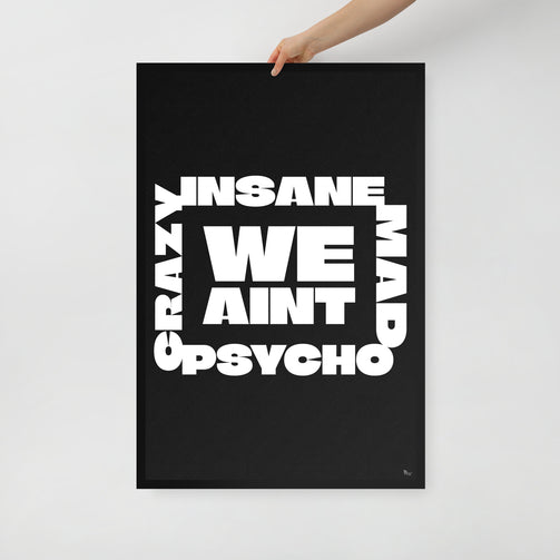 Color: Black; Size: 24″×36″;